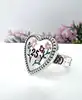 bague gucci coeur logo 25 taille 59 argent 925 millième (22 ct) 13,97g