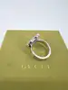 bague gucci coeur logo 25 taille 59 argent 925 millième (22 ct) 13,97g