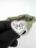 bague gucci coeur logo 25 taille 59 argent 925 millième (22 ct) 13,97g