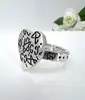 bague gucci ghost en forme coeur taille 63 argent 925 millième (22 ct) 10,12g