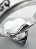 bague gucci ghost en forme coeur taille 63 argent 925 millième (22 ct) 10,12g
