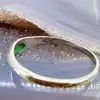 bague ornée f'une pierre bleu argent 800 millième (19 ct) 1,12g