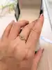bague souple dior rose des vents en or jaune et nacre or 750 millième (18 ct) 1,08g