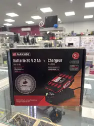 batterie 20v 2ah avec chargeur  parkside pap 20 b1