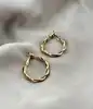 boucles d'oreilles créoles torsadé