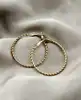 boucles d'oreilles créoles torsadé
