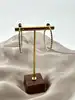 boucles d'oreilles créoles torsadé