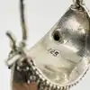 boucles d'oreilles en argent créoles demi-lune argent 925 millième (22 ct) 11,98g