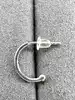 boucles d'oreilles en argent demi créole argent 925 millième (22 ct) 0,50g