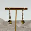 boucles d'oreilles pendantes à motif citron