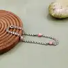 bracelet en argent et et orné de peties corail rose argent autre 3,56 g