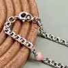 bracelet en argent et et orné de peties corail rose argent autre 3,56 g