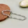 bracelet en argent maille figaro l22cm argent 925 millième (22 ct) 11,91g