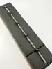 bracelet en maille corde orné de perles de l'hématite argent 925 millième (22 ct) 7,30g