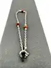bracelet fin en argent avec petites perles crème et goldstone cuivrée argent autre 1,55g