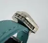 bracelet lalique accroche coeur en cuir turquoise et cristal satiné