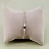 bracelet maille figaro orné de grenats et perles d'eau douce argent autre 2,28g