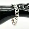 bracelet maille gourmette épaisse l21cm argent 925 millième (22 ct) 51,51g