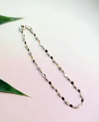 bracelet or maille fantaisie limée or 750 millième (18 ct) 0,62g