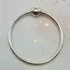 bracelet pandora argent jonc fermoir en forme de cœur estampé argent 925 millième (22 ct) 8,92g