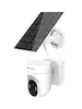 caméra de surveillance solaire rotative extérieure