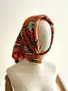 carré 90 hermès grand tralala en soie fond orange