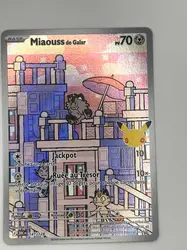 carte pokemon miaouss de galar 141/128 30 ans
