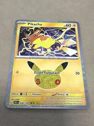carte pokémon pikachu 08/30 - 030/128 - 30 ans