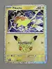 carte pokémon pikachu 08/30 030/128 - 30 ans