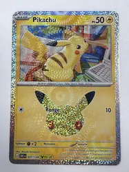 carte pokémon pikachu 09/30 031/128 - 30 ans