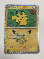 carte pokémon pikachu 12/30 034/128 - 30 ans