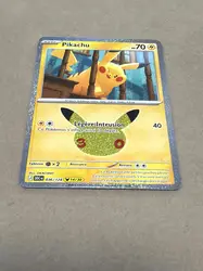 carte pokémon pikachu 14/30 - 036/128 - 30 ans