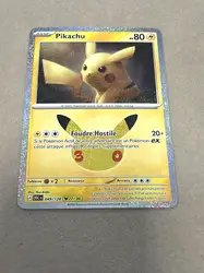 carte pokémon pikachu 22 /30 - 044/128 - 30 ans