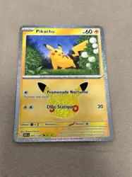 carte pokémon pikachu 23 /30 - 045/128 - 30 ans