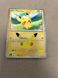 carte pokémon pikachu 25/30 - 047/128 - 30 ans