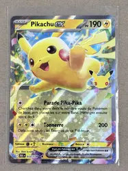 carte pokémon pikachu ex 053/128 30 ans