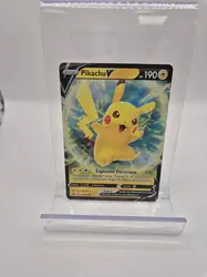 carte pokémon : pikachu v ultra rare 2022 epée & bouclier swsh198