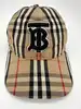 casquette burberry à motif vintage check et logo tb brodé en coton beige et noir
