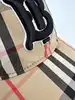 casquette burberry à motif vintage check et logo tb brodé en coton beige et noir