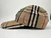 casquette burberry à motif vintage check et logo tb brodé en coton beige et noir