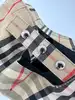 casquette burberry à motif vintage check et logo tb brodé en coton beige et noir