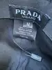 casquette de baseball prada en nylon tessuto & cuir noir-logo émaillé argenté & boucle dorée taille m