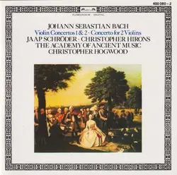 cd johann sebastian bach / jaap schröder . christopher hirons - the academy of ancient music, christopher hogwood - violin concert