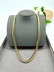 chac chaîne maille gourmette en acier doré l60