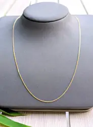 chaîne fine en or maille gourmette or 750 millième (18 ct) 2,03g