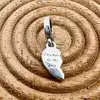 charm pandora aile pavé blanc argent 925 millième (22 ct) 1,49 g