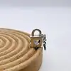charm pandora cadenas clé coeur argent 925 millième (22 ct) 2,8g