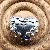 charm pandora coeur mum margueritte argent 925 millième (22 ct) 3,60g