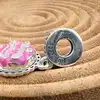 charm pandora pendant gâteau d'anniversaire rose argent 925 millième (22 ct) 3,67g