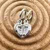 charm pandora pendant séparable mère & fille  argent 925 millième (22 ct) 2,48g